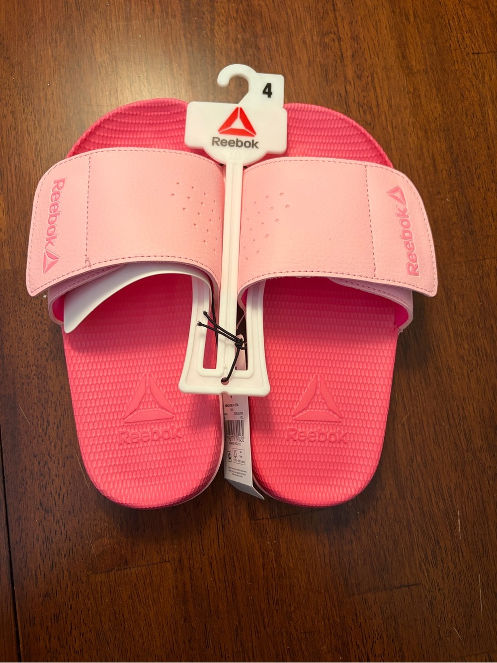 Reebok Pink Adjustable Slide Sandals